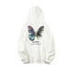 thumbnail image 2 of Sudadera con capucha Sudadera con capucha unisex de algodón Sudadera con capucha cálida informal, L, Blanco Inevent AP000785-05, 2 of 7