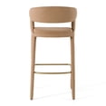 thumbnail image 4 of Modrest Faerron - Modern Tan Leatherette Bar Chair, 4 of 6