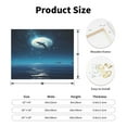 thumbnail image 2 of Naloa Night Sky Moon Dolphin Print Canvas Bathroom Wall Art,Bathroom Wall Art Decoration, Canvas Poster Prints,Decorative Paintings for Living Room, Bathroom, Kids Room, 2 of 6