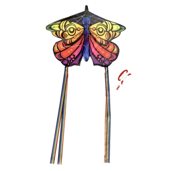 EOLO KITES Ready2Fly 23" Mini POP UP Kite, Butterfly. Reusable Tote Included
