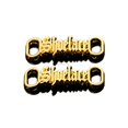 thumbnail image 2 of 1 par de cordones de zapatos con letras DIY, decoraciones de hebilla, Kits de zapatillas, hebilla de encaje de Metal, juegos de Metal deportivos elegantes, accesorios para cordones de zapatos, España Gao Jinjia LED, 2 of 2