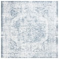 thumbnail image 2 of SAFAVIEH Baltimore Fedelma Medallion Polyester Machine Washable Area Rug, Light Gray/Blue, 6'7" x 6'7" Square, 2 of 12