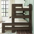 thumbnail image 5 of Max & Lily Solid Wood Bunk Bed, Twin XL over Queen Modern Farmhouse Platform Bed Frame For Kids, 5 of 9