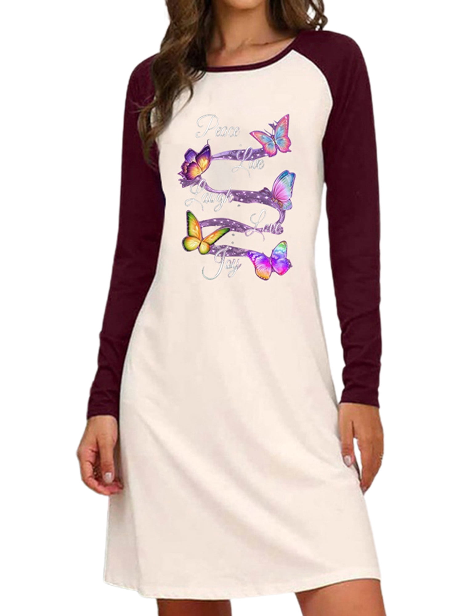 ANYSENSE Women Butterfly Print Jumper 