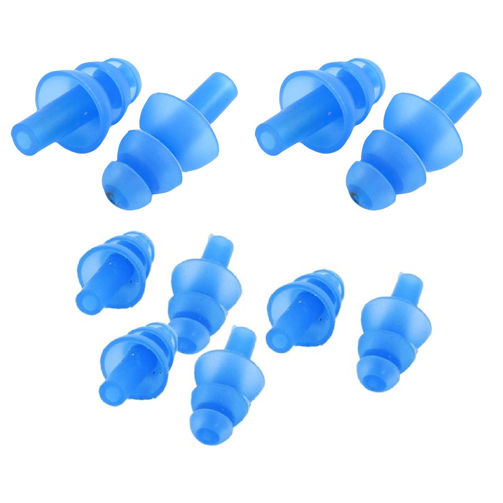 Sufanic 5 Pairs Swimming Earplugs Earbuds Ear Plugs for Adults,Blue