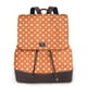 thumbnail image 1 of Fotbe Orange And White Polka Dot Mochila Bolso con Estampado para Mujer, Mochila Antirrobo de Nylon Impermeable, Bolsa Ligera de Hombro, 1 of 4