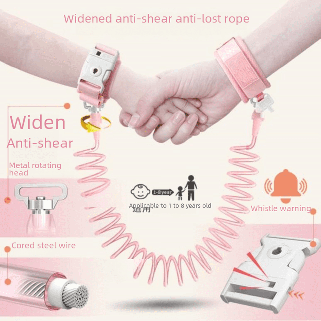 Cuerda antipérdida, cinturón antipérdida para niños, cuerda de tracción, pulsera antipérdida de seguridad para niños, artefacto antipérdida para caminar para bebés