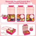 thumbnail image 3 of Lonchera Bento Pawtong con termo de sopa para niños de 240 ml, color rosa, 3 of 6