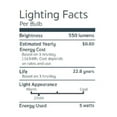 thumbnail image 6 of Emery Allen EA-G8-5.0W-001-309F-D 120V 5 Watt G8 Mini LED Light Bulb Soft White 3000K  550L, 6 of 11