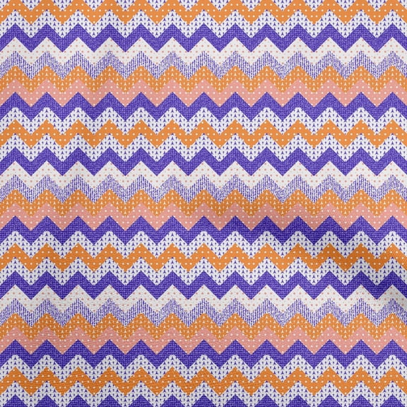 oneOone Cotton Poplin Orange Fabric Chevron Sewing Craft Projects Fabric Prints By Yard 56 Inch Wide-XI