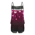thumbnail image 4 of Censtreet Womens Pajama Sets Soft Sleepwear 2 Piece Cami Shorts Set Heart Printed Pj Nightwear, 4 of 5
