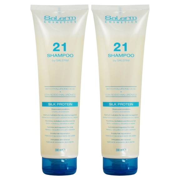 Salerm 21 Shampoo Silk Protein 300ml / 10.8oz "Pack of 2"