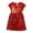 Red, variant on REDARER Girls' Short Sleeve Sequin Dress, Sparkly A-Line Party Dress for Wedding Bridesmaid Holiday Events,8Y