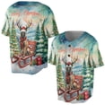 thumbnail image 3 of Merry Christmas Santa Reindeer Antlers Belgian Malinois Sleigh Xmas Winter Holiday All Over Print 3D Baseball Shirt Sheepdog Dog Lover Gifts Softball Sport - 00023, 3 of 6