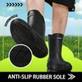 thumbnail image 3 of GAMBE Rain Boots for Men, Waterproof Non-Slip Rubber Mid Calf Boots, Outdoor Garden, Size 11, 3 of 8