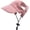 Pink, variant on Dog Baseball Cap, Dog Cat Summer Beach Visor Hat with Ear Holes, Adjustable Puppy Sunbonnet Headdress