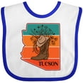 thumbnail image 3 of Inktastic Tucson Arizona Vintage Girls Baby Bib, 3 of 4