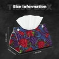 thumbnail image 5 of Sikiie Wild Berries Leather Tissue Box Cover Rectangle, Long Tissue Box Cover, Tissue Box Holder, Tissue Holder for Bathroom, 5 of 7