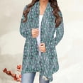 thumbnail image 2 of Cardigan Léger pour Femmes Manches Longues Ouvert devant Blouse Couverture de Plage Habillée Décontractée Veste d'Automne Vêtements, 2 of 5