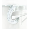 2 x SuperSlide White Closet Rod Support Pack of 2