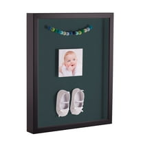 ArtToFrames 20x30 Inch Shadow Box Picture Frame, with a Satin Black Tall 1 Wide Shadowbox frame and Evergreen Mat Backing (4654)