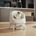 thumbnail image 4 of Fresh Whisker Open Top Self-Cleaning Automatic Cat Litter Box with Easy Waste Disposal, White, 4 of 4