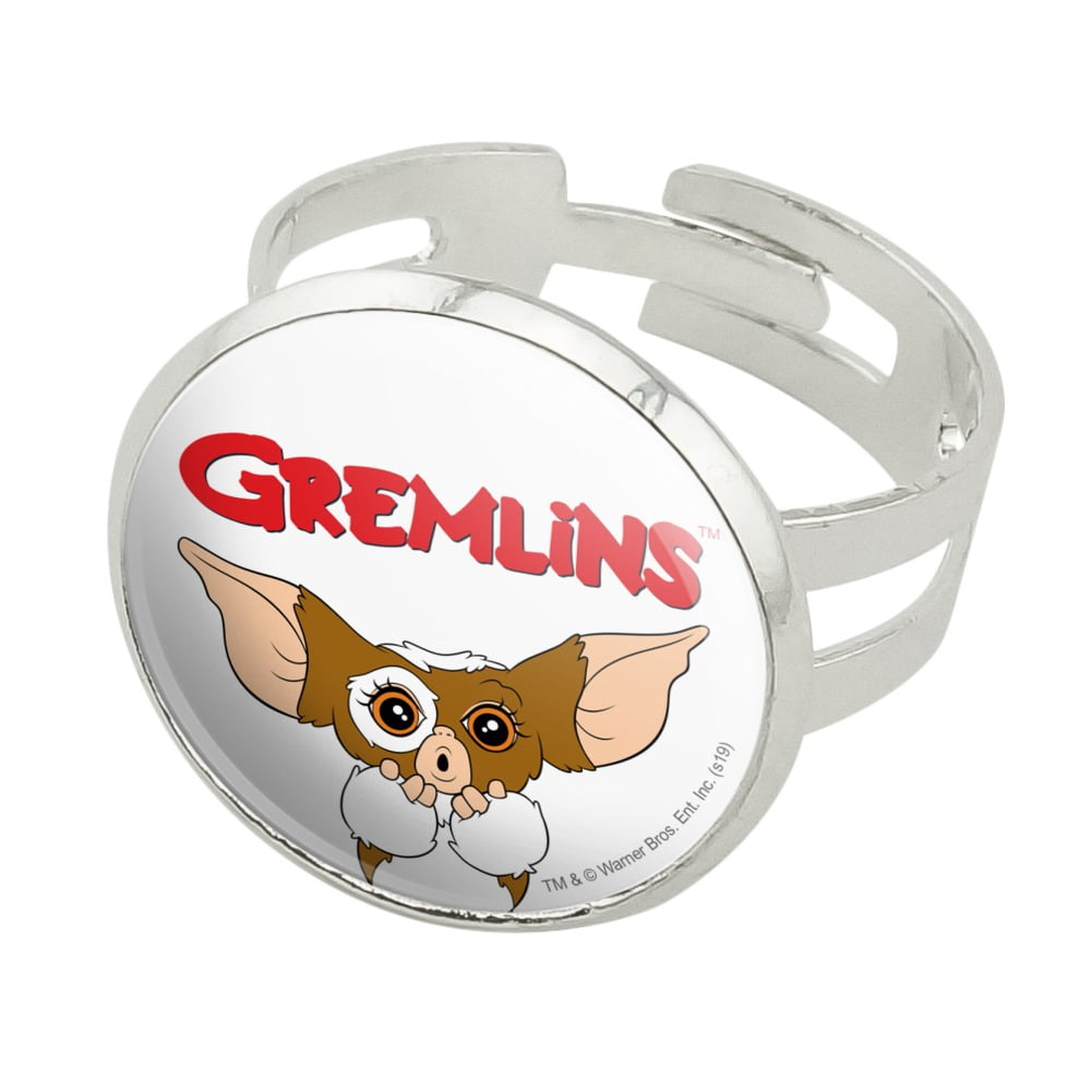  GRAPHICS & MORE Gremlins Gizmo Logo Keychain Rectangle Chrome  Plated Metal Bottle Cap Opener : Clothing, Shoes & Jewelry
