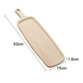 thumbnail image 2 of BESTYASH 1Set Wood Serving Board Solid Pine for Pizza Bread Meat Serving with Handle Design 50X15X0.6In, 2 of 8