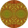 thumbnail image 1 of Ahgly Company Machine Washable Indoor Round Transitional Brown Area Rugs, 8' Round, 1 of 7