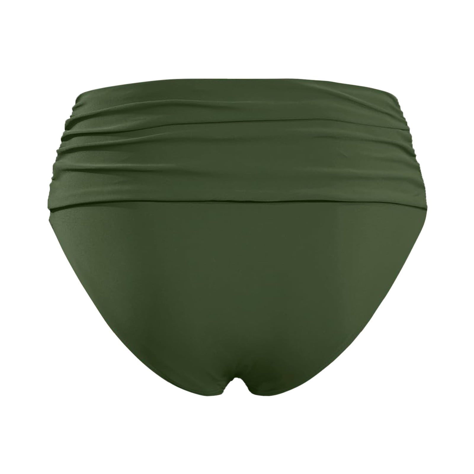 Womens Swim Bottoms High Waisted Ruched Bikini Tankini Bottoms Tummy Control Swimsuit Briefs Slim Fit Bathing Suit Bottoms for Women