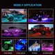 thumbnail image 4 of Luces LED RGB para roca, impermeables, de neón, para debajo del chasis del coche, decorativas, con bajo brillo., 4 of 4