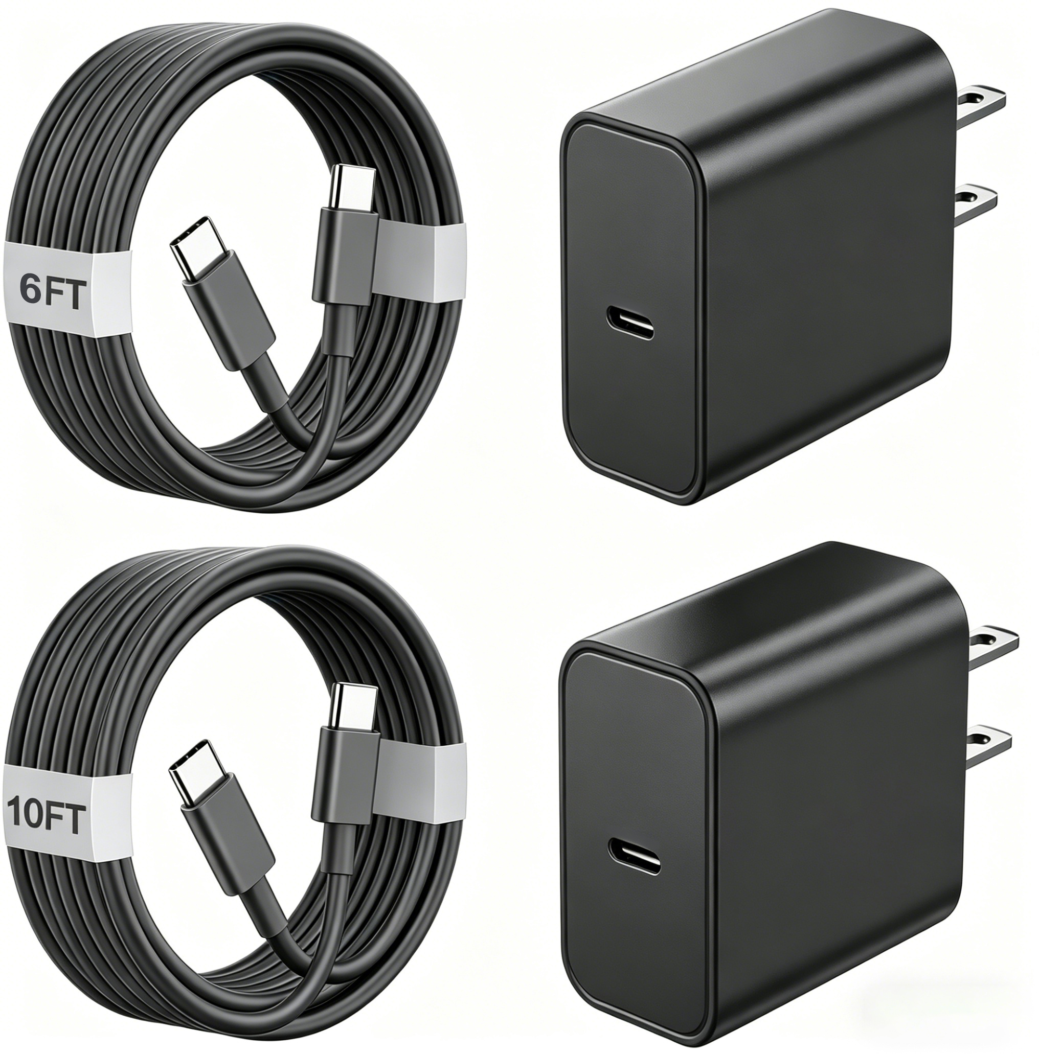 Compatible for Samsung Charger USB-C Fast Charging with 6ft＆10ft Type C Cable 45W Wall Charger Compatible for Samsung Galaxy S26/S25/S24/S23 Ultra/S22/S21/Z Fold 5/Z Flip 5,Galaxy Tab S8/S7