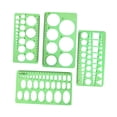 thumbnail image 4 of yuksok Geometric Drawings Templates Versatile for Mathematics Engineers Engineering 4Pcs, 4 of 9