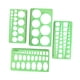 thumbnail image 4 of Plantillas de dibujos geométricos, plantilla de forma circular, plantilla de medición para artistas 4 piezas, 4 of 9