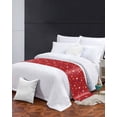 thumbnail image 3 of Xipuska 4th of July Bed Runners for Cal King Size Bed, Decorative Bed Throws for Foot of Bed, Red Independence Day White Blue Star Bed Runner Sofa Throw Bedding Scarf Protector Slipcover for Bedroom, 3 of 6