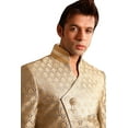 thumbnail image 1 of Saris and Things Or avec Argent Sherwani Intérieur pour Hommes. Ce Produit Est Fait sur Commande., 1 of 4