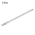 thumbnail image 3 of Uxcell 3pcs Ball End Hex Screwdriver Bit 4mm Size 1/4" Hex Shank 6" Long Magnetic Metric Hex Screw Driver Bits, 3 of 6
