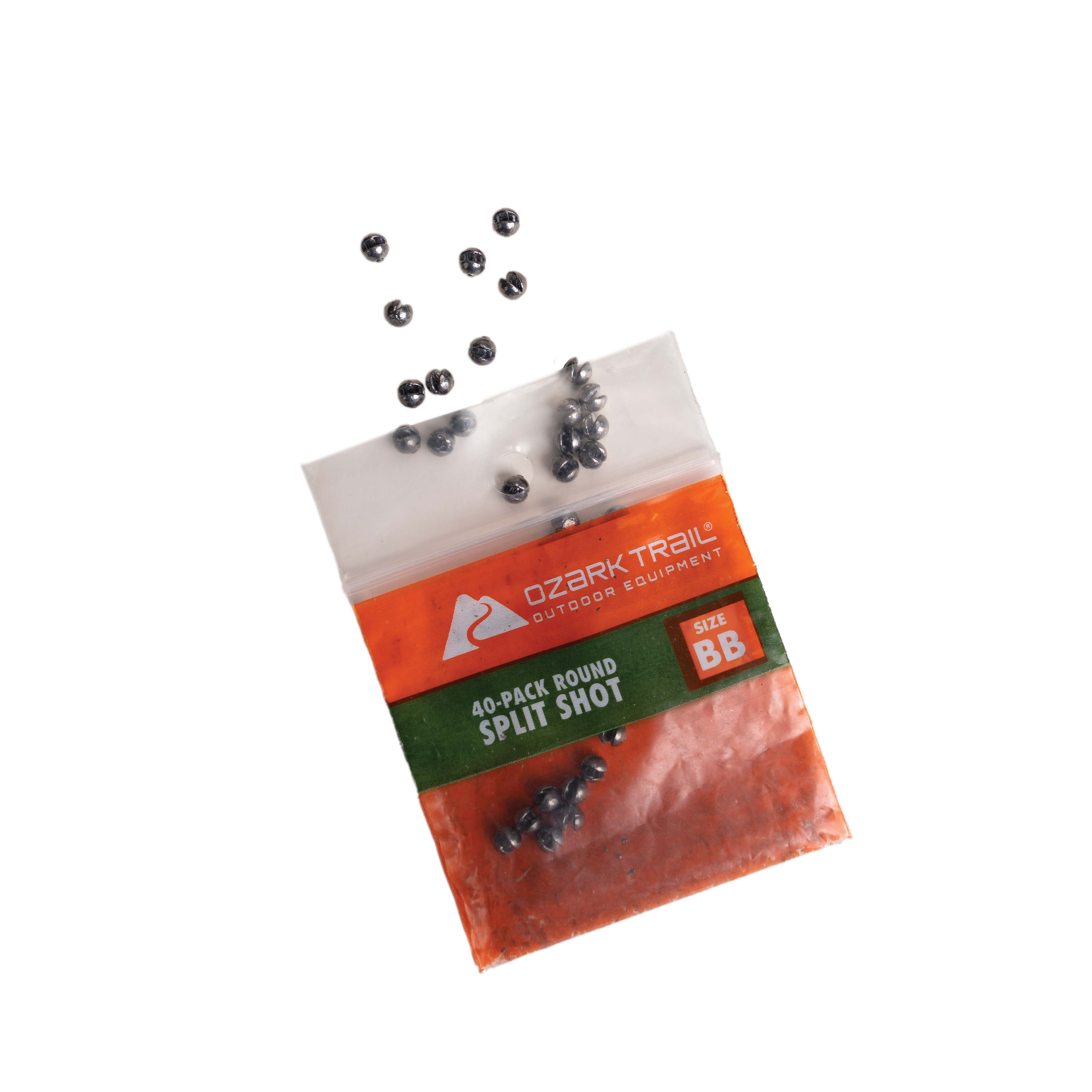 (8 pack) Ozark Trail Round Split Shot BB Sinkers