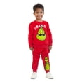 thumbnail image 4 of The Grinch Toddler Long Sleeve Sweatshirt and Jogger Set, Sizes 2T-5T, 4 of 6