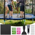 thumbnail image 1 of 10 Pcs Trampoline Repair Patch 4.1 x 4.1In Square Puncture Repair Patch Waterproof Trampoline Repair Fixing Kit for Trampoline Tents Awnings Inflatable Mattress, 1 of 8