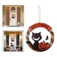 thumbnail image 1 of Halloween Decoración de Ventana de Oficina en hogar, de Decoración de Puerta Delantera de Halloween, para Fiestas de Halloween Gato Calabaza 1 Macarena Coronas de halloween, 1 of 8