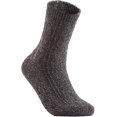 thumbnail image 2 of Lian LifeStyle Big Girl's Women's 4 Pairs Pack Fashion Soft Wool Crew Socks One Size HR1613-4P4C-5(Black, Coffee, Brown, Wine), 2 of 6