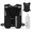 Black, variant on HandyJoy Running Hydration Vest with 500ml Soft Flask, Adjustable Chest Straps Lightweight Breathable Backpack for Trail Running Hiking Cycling(Greyish green)