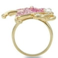 thumbnail image 5 of Gold Brass Ring with Top Grade Crystal in Multi Color for Women Style 0W289, 5 of 7