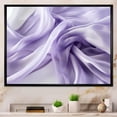 thumbnail image 2 of Designart "Fab Waves White and Purple Symphony III" Oversized Abstract Framed Wall Art - Modern Purple Abstract Geometric Entryway Framed Wall Art, 2 of 7