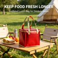 thumbnail image 5 of Insulated Cake Bag | Oimcto Non-Woven Portable Cooler with Zipper, Aluminum Foil Thermal Bag for Cake, Pizza & Catering (35X35X40Cm), 5 of 6