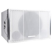 Sound Town ZETHUS Series Line Array Speaker System with One 15-inch Line Array Subwoofer, Four Compact 2 X 8-inch Line Array Speakers, White