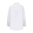 thumbnail image 5 of LIaqionyy Women Oversized Dress Shirts Button down Casual Collar Tunics Long Sleeve Solid Color Blouse Tops S-5XL, 5 of 7