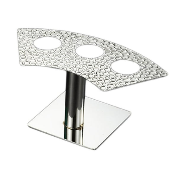 Soporte para cono de helado, soporte de exhibición con Base para pastelería, estante para rollos de Sushi, soporte para cono de gofre para decoración 3 agujeros