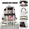 thumbnail image 4 of JIALIOU Mini Backpack Purse for Women Quilted Casual Daypack Small Travel Shoulder Bag, Cute Sloth with Ice Cream, 4 of 7